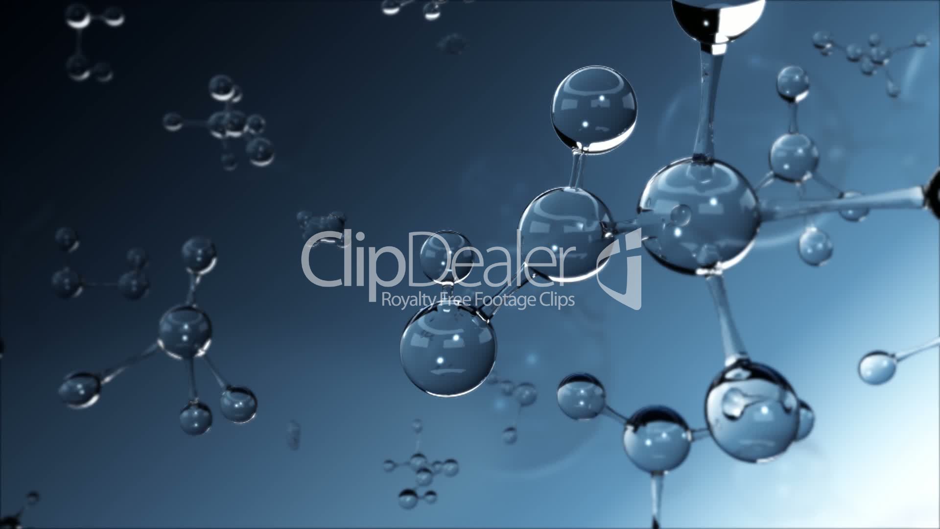Crystal molecular structure royalty free video and stock footage